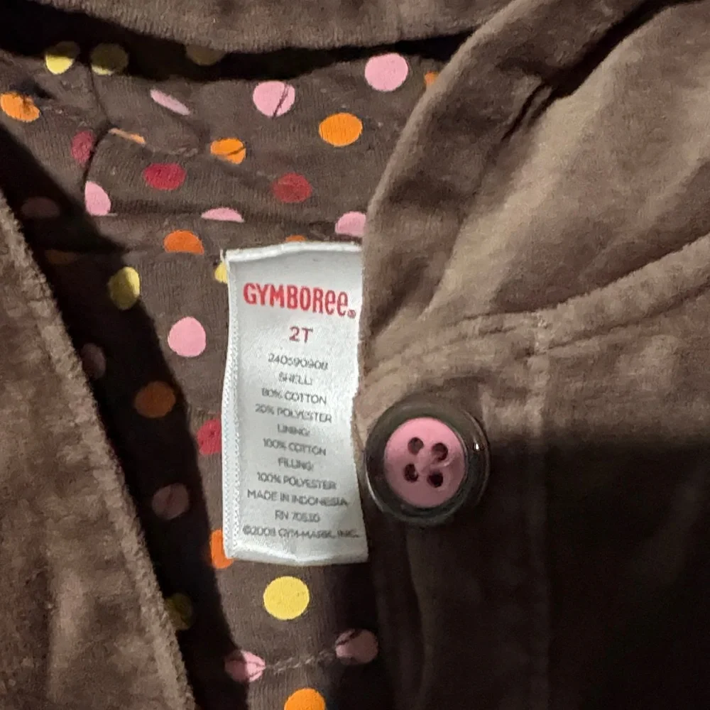 Gymboree Brown Jacket with Colorful Button Accents - Picture 2 of 3